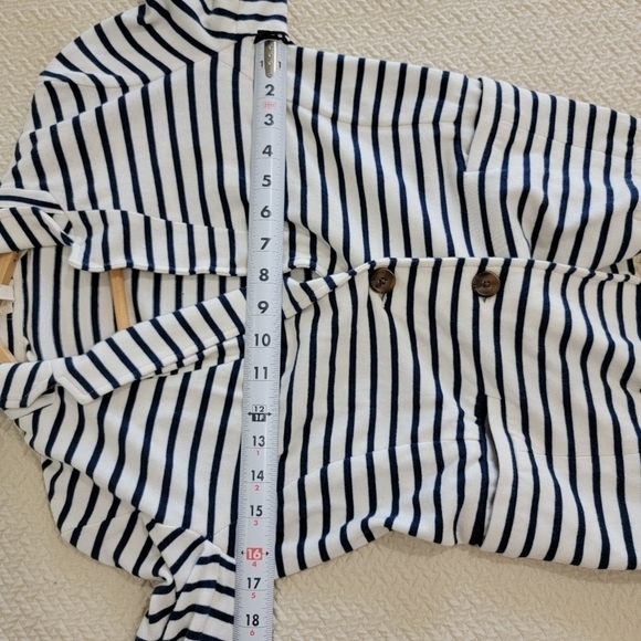 J. Crew Blue and white striped Soft Cotton Blazer Jacket Size XS - Picture 13 of 15